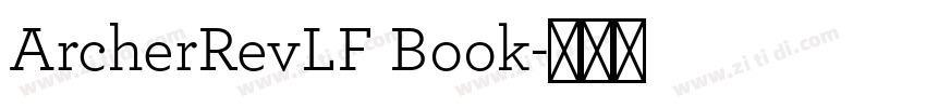 ArcherRevLF Book字体转换
